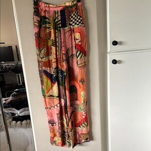 FARM Rio Tropical Pants with Pink and Green Hues